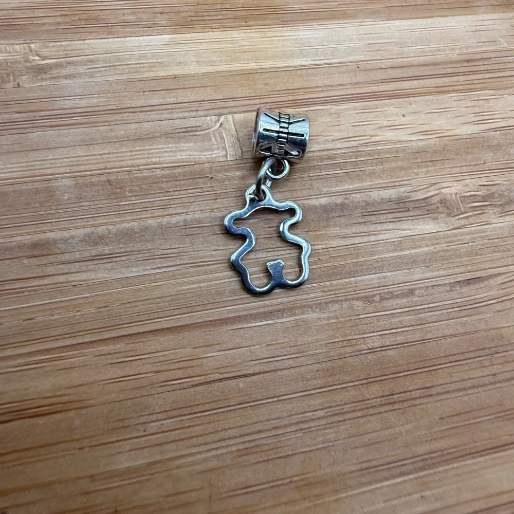 Silver Tone Bear Charm‎ Pendant